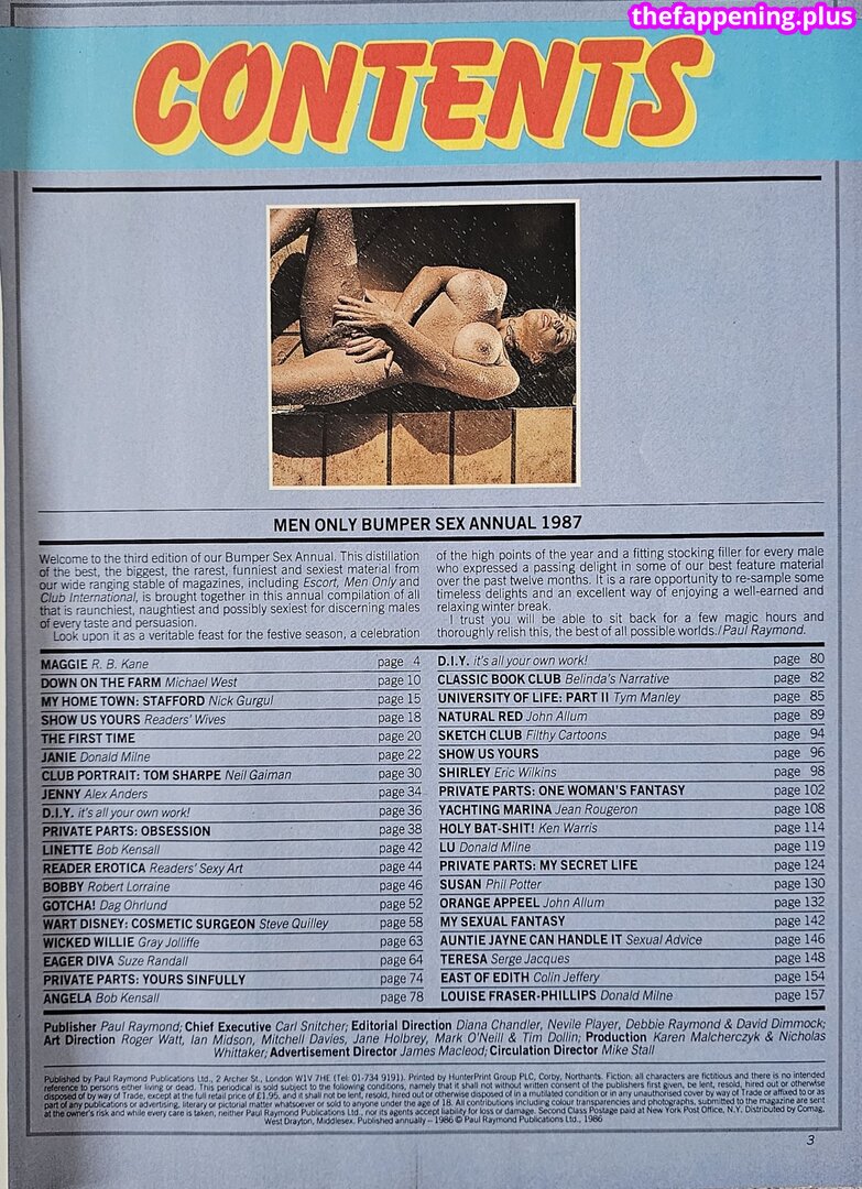1980'S & Early 90'S Page 3 Girls / GlamourTeaJames / https: / mariawhittaker Foto OnlyFans Desnuda #1349