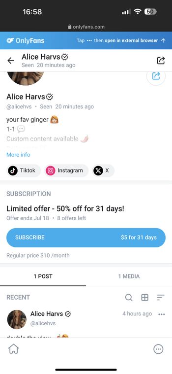 Alharvs Alice Harvey