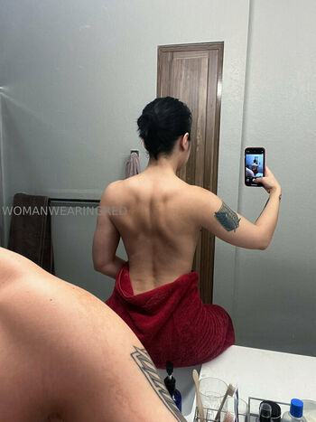womanwearingred